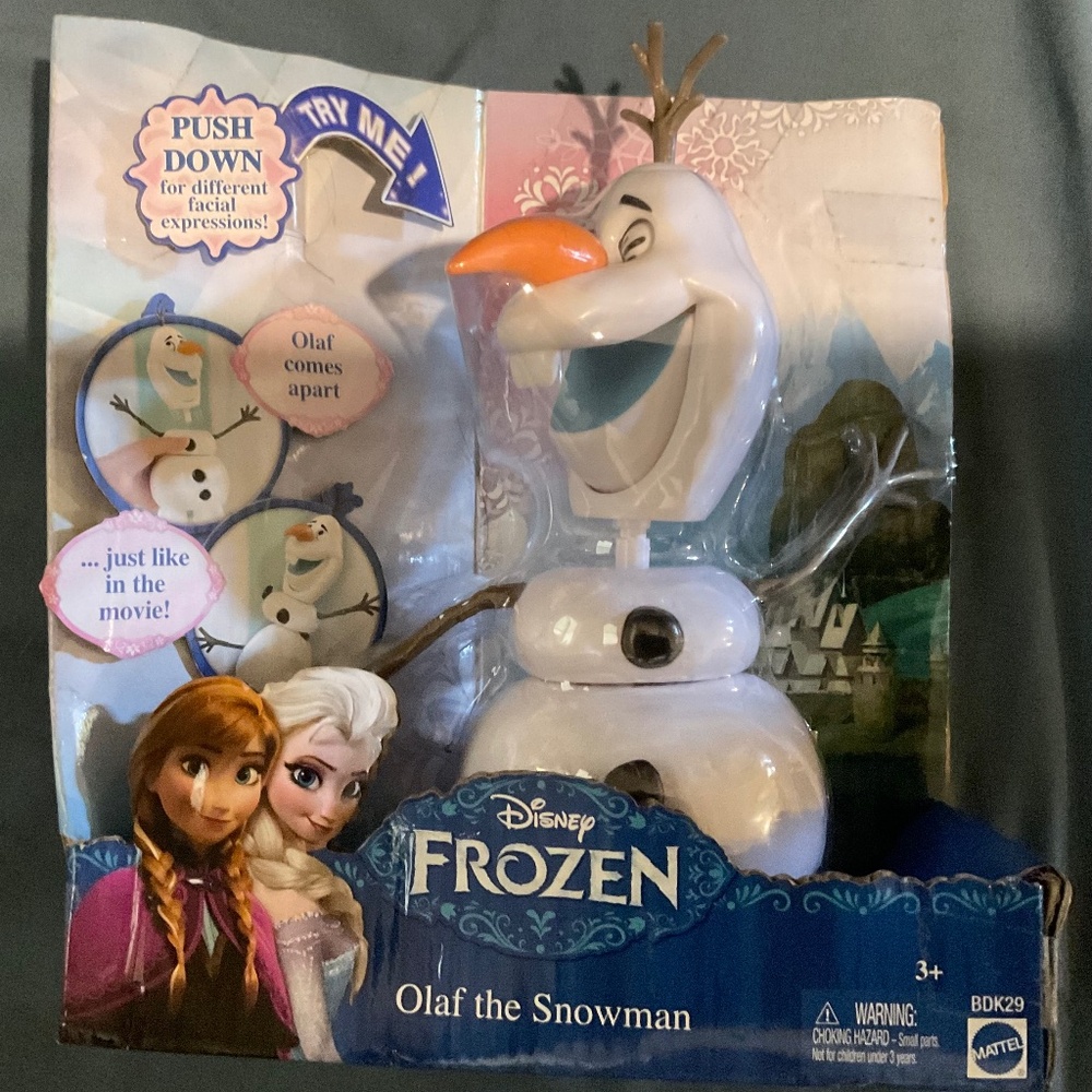 Disneys  FROZEN OLAF  the. BOX WATER DAMAGED .